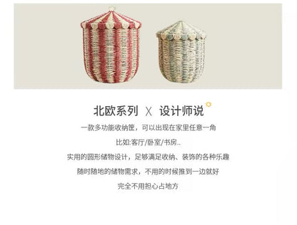 Home Storage Basket - Eco paper rope material